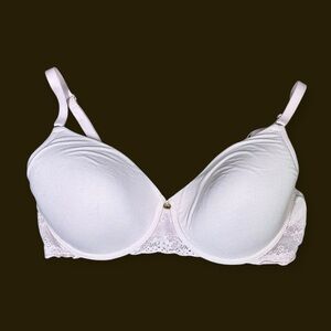 Natori Soft White Lace Bra